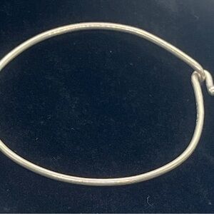 James Avery Sterling Silver Hook and Eye Bangle Charm Bracelet